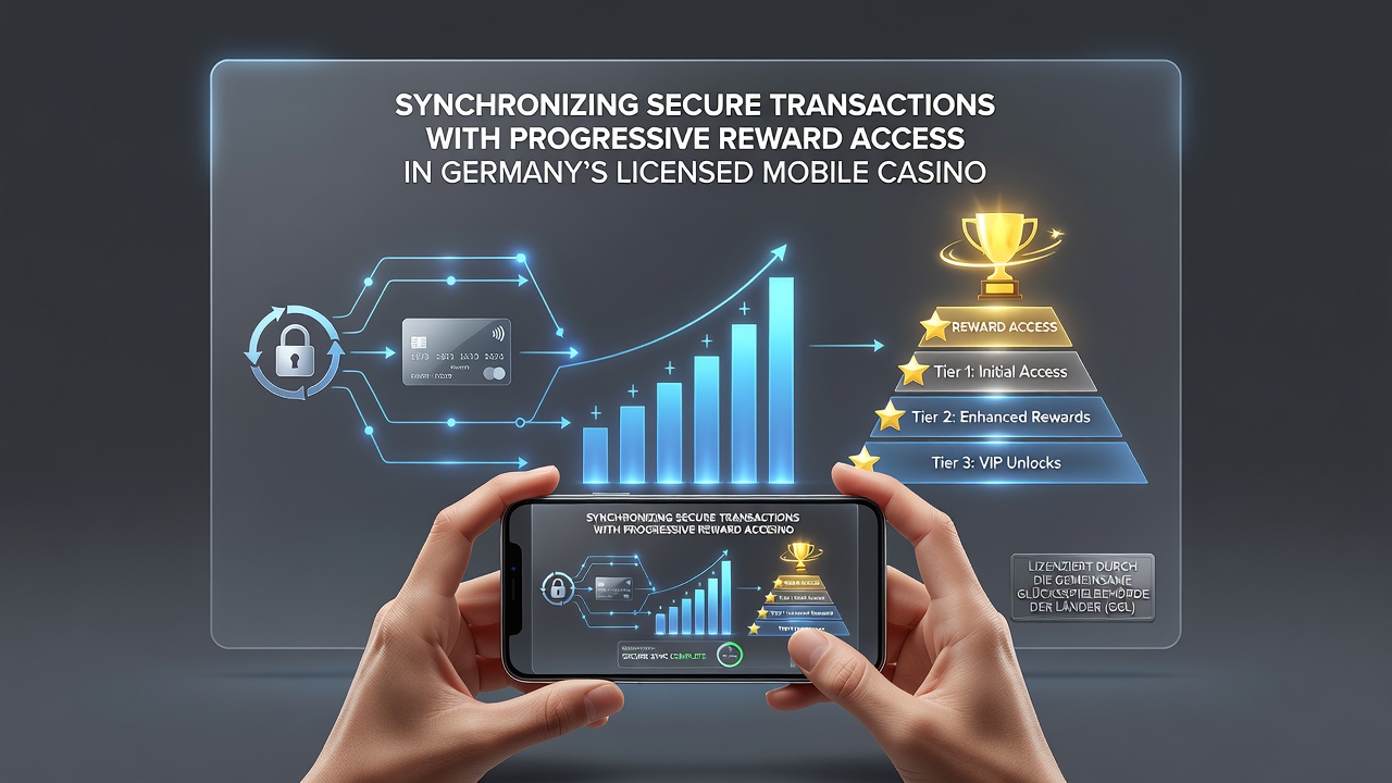 Illustration der Integration von Transaktionssicherheit und Belohnungsprogression in deutschen mobilen Casinos
